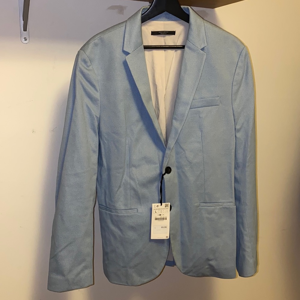 Zara man essentials Light blue blazer size L